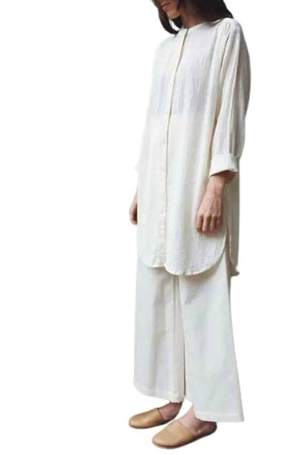 Popuppatka_ Women_Regular_Fit_Self_Design_Casual_Shirt_White